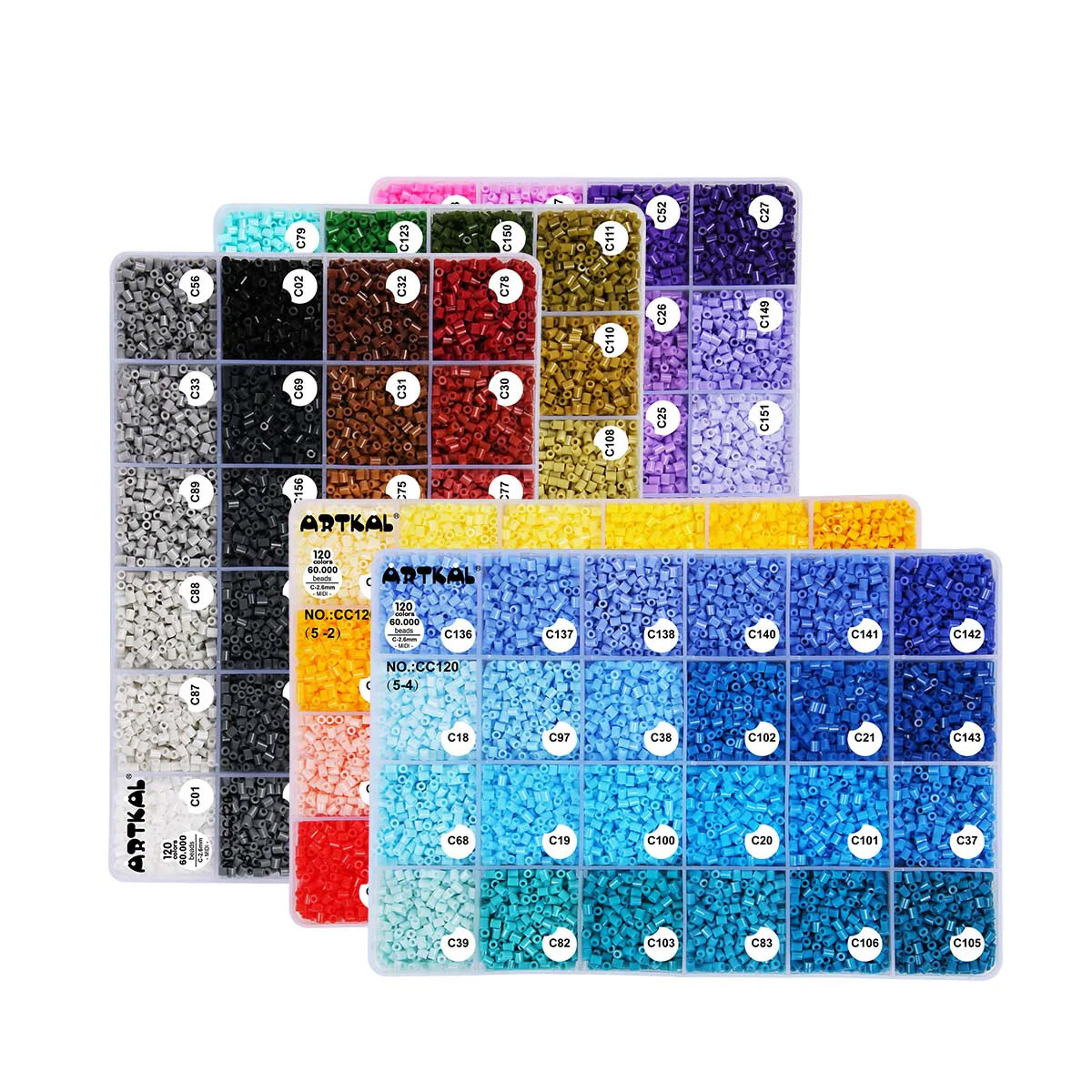 120 Colors Set – 2.6mm Mini Fuse Beads